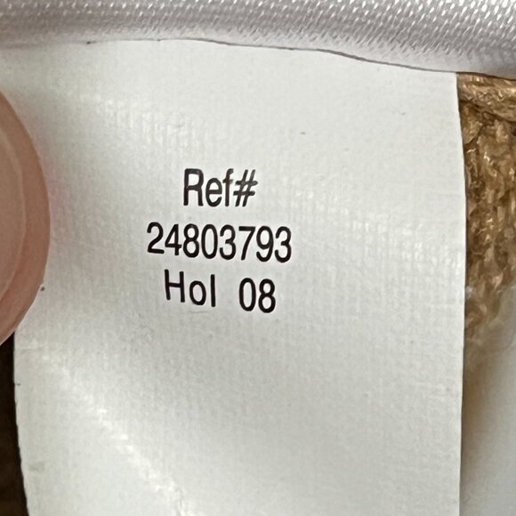 Eddie Bauer Womens Zip Up Fair Isle Hooded Sweater M Angora Tan Nordic Cabincore - Picture 8 of 8